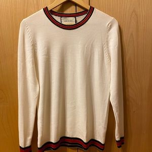 GUCCI Striped Crew Neck Sweater -M